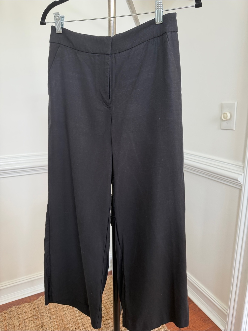 Classic Black Wide-Leg Women's Pants